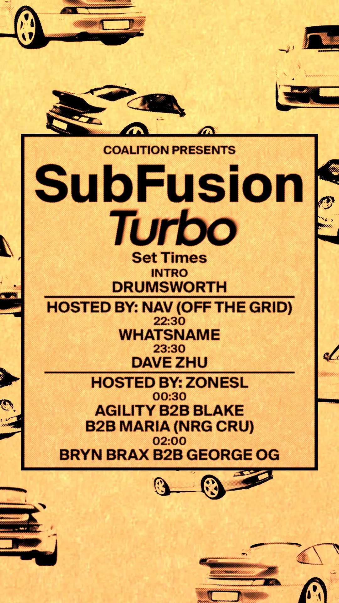 Event lineup